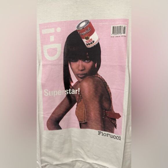 Fiorucci x Naomi Campbell Printed T‑Shirt White Size Small NWT Rare - Picture 5 of 9